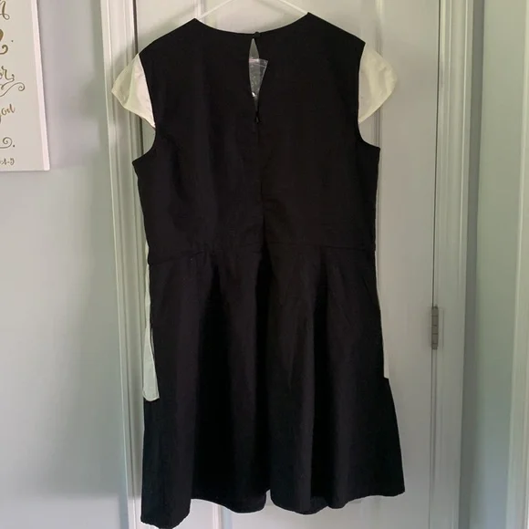 Eshakti black and Creme Scalloped dress size 2X-22W fit and‎ flare midi - Picture 8 of 11